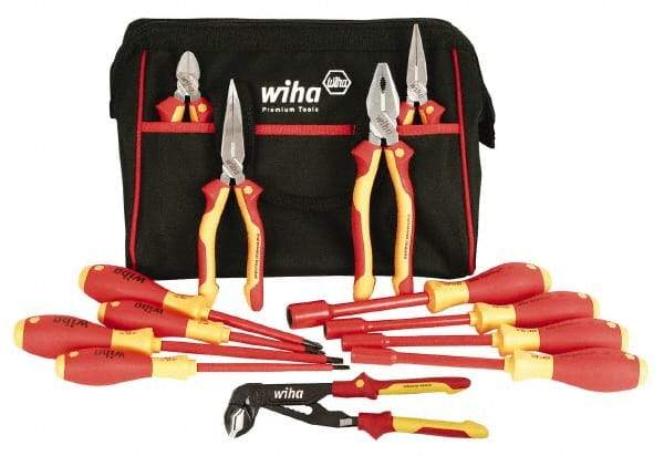 Wiha - 13 Piece Insulated Hand Tool Set - Comes in Canvas Bag - Benchmark Tooling