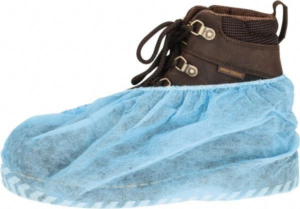 PRO-SAFE - Size XL, Polypropylene, Non-Skid Shoe Cover - Blue, Non-Chemical Resistant - Benchmark Tooling