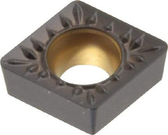 Kennametal - CCMT32.52 MP Grade KCM25 Carbide Turning Insert - TiN/TiCN/Al2O3 Finish, 80° Diamond, 3/8" Inscr Circle, 5/32" Thick, 1/32" Corner Radius - Benchmark Tooling