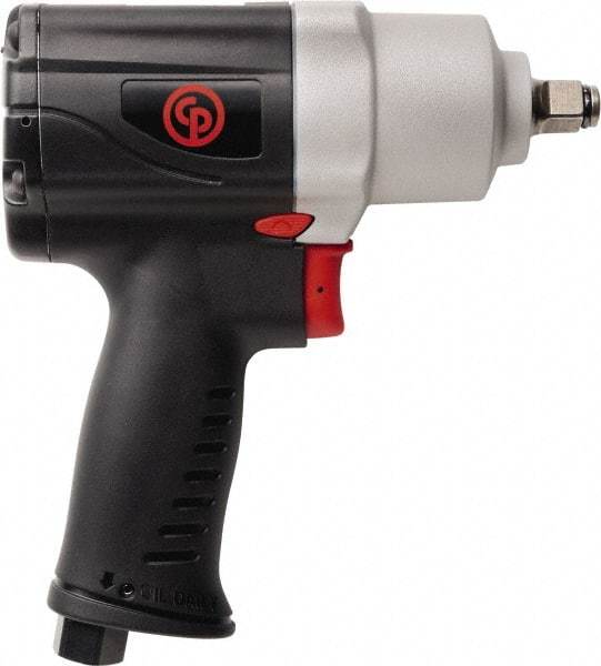 Chicago Pneumatic - 1/2" Drive, 990 RPM, 450 Ft/Lb Torque Impact Wrench - Pistol Grip Handle, 1,700 IPM, 20 CFM, 90 psi, 1/4" NPT Inlet - Benchmark Tooling