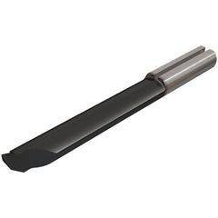 Iscar - 4mm Min Bore Diam, 20mm Max Bore Depth, 4mm Shank Diam, Profile Boring Bar - 0.008" Corner Radius, Right Hand Cut, Solid Carbide, TiAlN/TiN Finish - Exact Industrial Supply