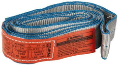 Lift-All - 6' Long x 2" Wide, 6,400 Lb Vertical Capacity, 1 Ply, Nylon Web Sling - 5,000 Lb Choker Capacity - Benchmark Tooling