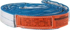 Lift-All - 8' Long x 2" Wide, 12,400 Lb Vertical Capacity, 2 Ply, Nylon Web Sling - 9,900 Lb Choker Capacity - Benchmark Tooling