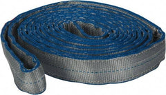 Lift-All - 12' Long x 2" Wide, 12,400 Lb Vertical Capacity, 2 Ply, Nylon Web Sling - 9,900 Lb Choker Capacity - Benchmark Tooling