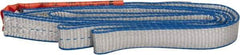 Lift-All - 6' Long x 1" Wide, 1,600 Lb Vertical Capacity, 1 Ply, Polyester Web Sling - 1,250 Lb Choker Capacity - Benchmark Tooling