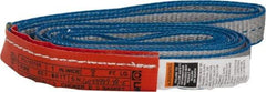 Lift-All - 8' Long x 1" Wide, 1,600 Lb Vertical Capacity, 1 Ply, Polyester Web Sling - 1,250 Lb Choker Capacity - Benchmark Tooling