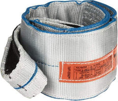 Lift-All - 6' Long x 6" Wide, 16,300 Lb Vertical Capacity, 2 Ply, Polyester Web Sling - 13,000 Lb Choker Capacity - Benchmark Tooling