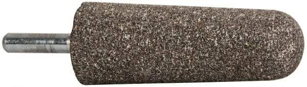 Tru-Maxx - 1" Head Diam x 2-3/4" Thickness, A3, Tree End, Aluminum Oxide Mounted Point - Medium Grade, 60 Grit, 15,530 RPM - Benchmark Tooling