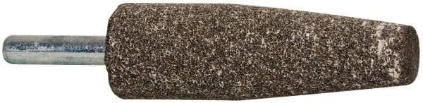 Tru-Maxx - 3/4" Head Diam x 2-1/2" Thickness, A1, Cone End, Aluminum Oxide Mounted Point - Medium Grade, 60 Grit, 20,960 RPM - Benchmark Tooling