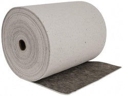 Brady SPC Sorbents - 53 Gal Capacity per Package, Universal Roll - 150' Long x 28-1/2" Wide, Gray, Cellulose - Benchmark Tooling