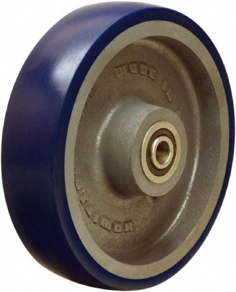 Hamilton - 10 Inch Diameter x 2-1/2 Inch Wide, Polyurethane on Cast Iron Caster Wheel - 2,000 Lb. Capacity, 3-1/4 Inch Hub Length, 1 Inch Axle Diameter, Tapered Roller Bearing - Benchmark Tooling