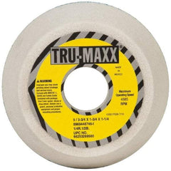 Tru-Maxx - 5" Diam, 1-3/4" Hole Size, 1-3/4" Overall Thickness, 46 Grit, Type 11 Tool & Cutter Grinding Wheel - Coarse Grade, Aluminum Oxide, I Hardness, 4,585 RPM - Benchmark Tooling