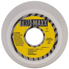 Tru-Maxx - 5" Diam, 1-3/4" Hole Size, 1-3/4" Overall Thickness, 46 Grit, Type 11 Tool & Cutter Grinding Wheel - Coarse Grade, Aluminum Oxide, K Hardness, 4,585 RPM - Benchmark Tooling