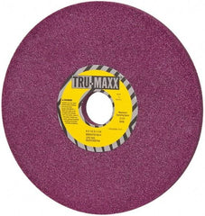 Tru-Maxx - 8" Diam x 1-1/4" Hole x 1/2" Thick, H Hardness, 46 Grit Surface Grinding Wheel - Aluminum Oxide, Type 1, Coarse Grade, 3,105 Max RPM, No Recess - Benchmark Tooling