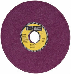 Tru-Maxx - 8" Diam x 1-1/4" Hole x 1/2" Thick, I Hardness, 60 Grit Surface Grinding Wheel - Aluminum Oxide, Type 1, Medium Grade, 3,600 Max RPM, No Recess - Benchmark Tooling