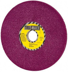 Tru-Maxx - 8" Diam x 1-1/4" Hole x 1/2" Thick, G Hardness, 60 Grit Surface Grinding Wheel - Aluminum Oxide, Type 1, Coarse Grade, 3,600 Max RPM, No Recess - Benchmark Tooling
