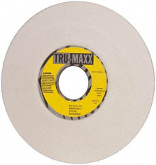Tru-Maxx - 6" Diam, 1-1/4" Hole Size, 1/2" Overall Thickness, 60 Grit, Type 12 Tool & Cutter Grinding Wheel - Medium Grade, Aluminum Oxide, J Hardness, 4,140 RPM - Benchmark Tooling