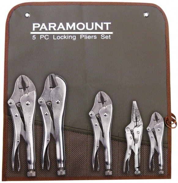 Paramount - 5 Piece Locking Plier Set - Benchmark Tooling