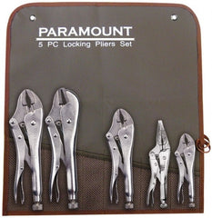 Paramount - 5 Piece Locking Plier Set - Benchmark Tooling