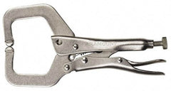 Paramount - 11" OAL C-Clamp Locking Pliers - 2-5/8" Jaw Depth, 3-3/8" Jaw Opening, Standard Handle - Benchmark Tooling