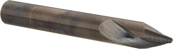 Accupro - 3/8" Body Diam, 60°, 3" OAL, Solid Carbide Spotting Drill - Benchmark Tooling