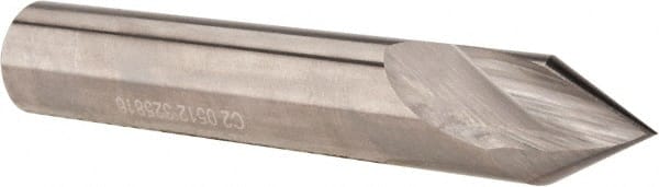 Accupro - 1/2" Body Diam, 60°, 3" OAL, Solid Carbide Spotting Drill - Benchmark Tooling