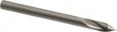 Accupro - 4mm Body Diam, 60°, 51mm OAL, Solid Carbide Spotting Drill - Benchmark Tooling