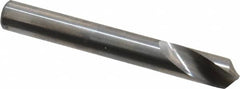 Accupro - 8mm Body Diam, 120°, 63mm OAL, Solid Carbide Spotting Drill - Benchmark Tooling