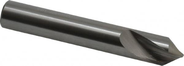 Accupro - 12mm Body Diam, 90°, 76mm OAL, Solid Carbide Spotting Drill - Benchmark Tooling