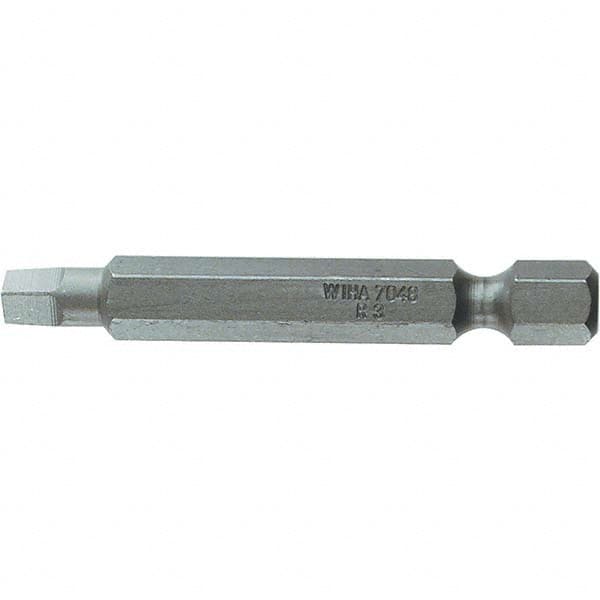 Wiha - #2" Square Size Power Bit - 1/4" Drive, 2" OAL - Benchmark Tooling