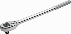 Proto - 1/2" Drive Pear Head Ratchet - Chrome Finish, 16" OAL, 24 Gear Teeth, Standard Head - Benchmark Tooling