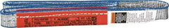 Lift-All - 3' Long x 1" Wide, 1,600 Lb Vertical Capacity, 1 Ply, Polyester Web Sling - 1,250 Lb Choker Capacity - Benchmark Tooling