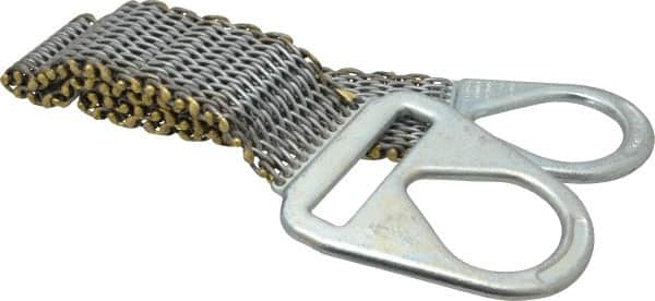 Lift-All - 4' Long x 4" Wide, 4,800 Lb Vertical Capacity, Steel Web Sling - 4,800 Lb Choker Capacity - Benchmark Tooling