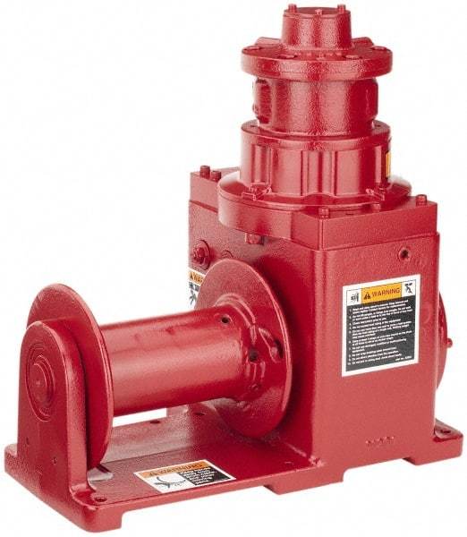 THERN - 2,000 Lbs. Cable Limit Pneumatic Dura-Hoist Winch - 50 Ft. Cable Long - Benchmark Tooling