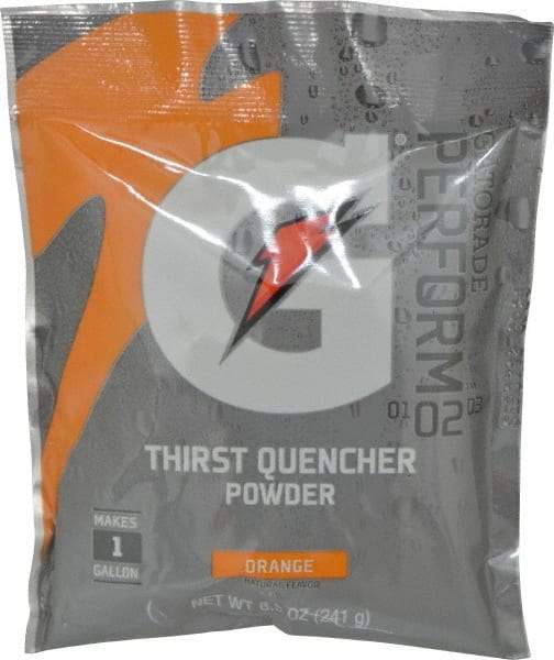 Gatorade - 8.5 oz Pack Orange Activity Drink - Powdered, Yields 1 Gal - Benchmark Tooling