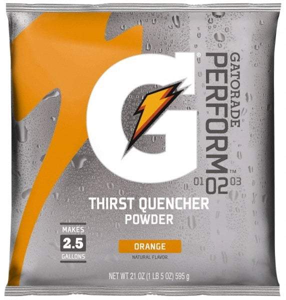 Gatorade - 21 oz Pack Orange Activity Drink - Powdered, Yields 2.5 Gal - Benchmark Tooling