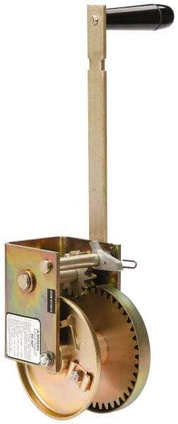 THERN - 1000/300 Lbs. Load Limit Marine Spur Gear Winch - 1,000 Lbs. Line Pull Capacity, 55 Lbs. Force to Lift 1,000 Pounds, 3/16 inch Cable Diameter - Benchmark Tooling