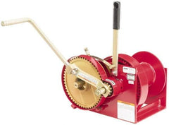 THERN - 4000/2000 Lbs. Load Limit Marine Spur Gear Winch - 4,000 Lbs. Line Pull Capacity, 10 Lbs. Force to Lift 1,000 Pounds, 3/8 inch Cable Diameter - Benchmark Tooling