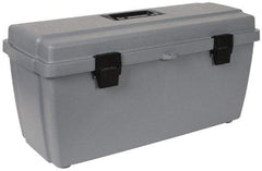 Flambeau - 1 Compartment 1 Tray Utility Tool Box - 20-5/8" Wide x 7-1/2" Deep x 10" High, Copolymer Resin, Gray - Benchmark Tooling