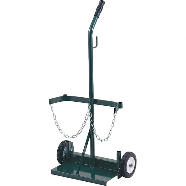 Harper Trucks - 39-1/2" OAH Hand Truck - Single Grip Handle, Semi-Pneumatic Wheels - Benchmark Tooling