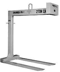 Caldwell - 6,000 Lb Capacity Pallet Lifter - 48" Long x 5" Wide, 4" Eye Thickness, 27" Outside Diameter - Benchmark Tooling