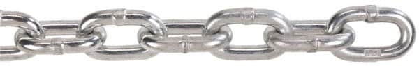 Peerless Chain - 100 Ft. Long, 3900 Lbs. Load Capacity, Carbon Steel High Test Chain - 43 Grade, 1.269 Inch Inside Long x 0.469 Inch Inside Wide - Benchmark Tooling