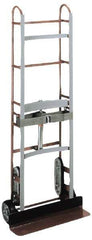 Wesco Industrial Products - 750 Lb Capacity 59" OAH Appliance Hand Truck - Dual Grip Handle, Steel, Mold-On Rubber Wheels - Benchmark Tooling