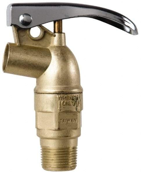 Value Collection - 3/4" NPT Zinc Rigid Drum Faucet - No Arrester, Self Closing - Benchmark Tooling