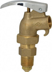 Value Collection - 3/4" NPT Brass Adjustable Drum Faucet - FM Approved, Internal Arrester, Self Closing - Benchmark Tooling