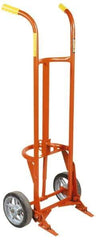 Wesco Industrial Products - 1,000 Lb Load Capacity, 55 Gal Drum Hand Truck - 24" Wide x 58" High, 4 Wheels - Benchmark Tooling