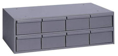 Durham - 8 Drawer, Small Parts Steel Storage Cabinet - 11-5/8" Deep x 22-3/4" Wide x 7-3/8" High - Benchmark Tooling