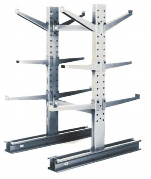 Made in USA - 12 Inches Long, Medium Duty, Incline Arm - Without Lip, 1,000 Lb. Load Limit - Benchmark Tooling