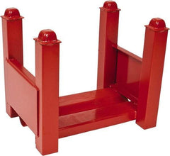 Made in USA - 2,500 Lb Capacity, Orange Stocking Modular Steel Bar Storage Stack - 12" Wide x 13" High - Benchmark Tooling