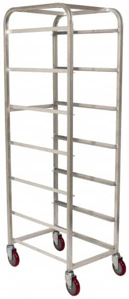 Win-Holt - 19" Wide x 27" Long x 71" High Tote Cart - 6 Slot, 6 Tote, Aluminum - Benchmark Tooling